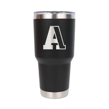 Load image into Gallery viewer, Antioch HS Black Stainless Steel Tumbler - Color Block &quot;A&quot; - SHIP TO HOME
