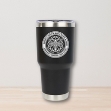Load image into Gallery viewer, SHIP TO HOME:  Conquest Drum &amp; Bugle Corps Alumni Logo Tumbler
