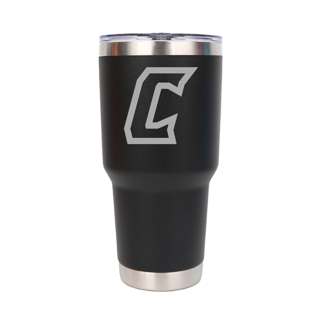 Commerce Black Stainless Steel Tumbler - SHIP TO HOME